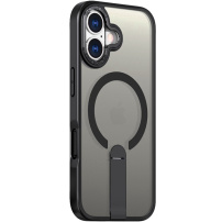 Ovitek z izklopnim stojalom in MagSafe za iPhone 17 - črn