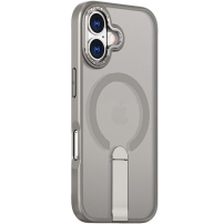 Ovitek z zložljivim stojalom in MagSafe za iPhone 17 - siv