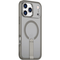 Ovitek s zložljivim stojalom in MagSafe za iPhone 17 Pro / 18 Pro - siv