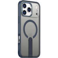 Ovitek z nagibnim stojalom in MagSafe za iPhone 17 Pro Max - temno moder