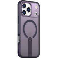 Ovitek s stojalom in MagSafe za iPhone 17 Pro Max - temno vijoličen