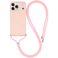 Zaščitni ovitek z vrvico za iPhone 17 Pro - roza