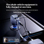 MOMAX UC19 komplet avtopolnilca s priključki USB-C / USB-A in izvlečnim kablom USB-C - 60W - 0,72 m - temno modra