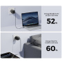 JOYROOM JR-TCG17 GaN hitri polnilni adapter z 2x USB-C vrati - 45W - črn