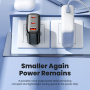 Toocki TCT40 hitri polnilni adapter z 2x USB-C / USB-A priključki - 40W - črn