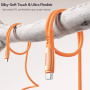 JOYROOM S-A59 polnilni in podatkovni kabel - USB-C na USB-C - 1,2 m - oranžen