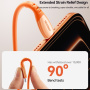JOYROOM S-A59 polnilni in podatkovni kabel - USB-C na USB-C - 1,2 m - oranžen