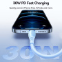 JOYROOM S-A59 polnilni in podatkovni kabel - USB-C na Lightning - 1,2 m - oranžen