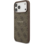 Guess 4G Barvni Obroč ovitek z MagSafe za iPhone 17 Pro Max - rjav