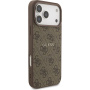 Guess 4G Barvni Obroč ovitek z MagSafe za iPhone 17 Pro Max - rjav