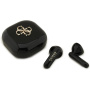 Guess 4G TWS Kovinski logotip brezžične slušalke - črna