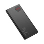 Baseus Adaman prenosna baterija z vrati USB-C / 2x USB-A - 10 000 mAh - črna