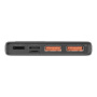 Baseus Adaman prenosna baterija z vrati USB-C / 2x USB-A - 10 000 mAh - črna