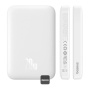 Baseus Magnetic Mini Air brezžični MagSafe powerbank s USB-C priključkom - 6.000 mAh - bela
