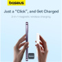 Baseus Magnetic Mini Air brezžični MagSafe powerbank s USB-C priključkom - 6.000 mAh - bela