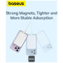 Baseus Magnetic Mini Air brezžični MagSafe powerbank s USB-C priključkom - 6.000 mAh - bela