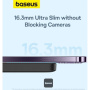 Baseus Magnetic Mini Air brezžični MagSafe powerbank s USB-C vrati - 6.000 mAh - črna