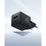 Baseus Palm polnilni adapter z vraniki USB-C / USB-A - 30W - črn