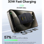 Baseus Palm polnilni adapter z vraniki USB-C / USB-A - 30W - črn