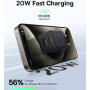 Baseus Palm polnilni adapter z USB-C / USB-A vhodi - 20W - črn