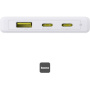 Baseus PicoGo power banka z 2x USB-C / USB-A vrati - 10.000 mAh - bela