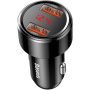 Baseus Magic avtopolnilnik z vhodi 2x USB-A - 45W - črna