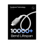 Spigen Bistveni 100W polnilni in podatkovni kabel - USB-C na USB-C - 1 m - bel