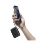 Spigen Essential power banka z vgrajenim kablom USB-C in vrati USB-C / USB-A - 10.000 mAh - črna