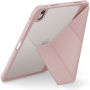 UNIQ Moven ovitek z origami stojalom in prostorom za Apple Pencil za iPad 10,9" (2022) / 11" (2025) - roza