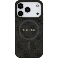 Guess 4G Barvni obroč ovitek z MagSafe za iPhone 17 Pro Max - siv