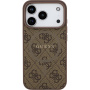 Guess 4G Barvni Obroč ovitek z MagSafe za iPhone 17 Pro Max - rjav