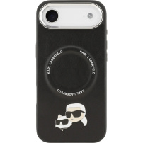 Karl Lagerfeld Karl in Choupette Glave Zatiči ovitek z MagSafe za iPhone Air - črn