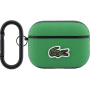 Lacoste ovitek z majhnega piké krokodiljega logotipa z našitkom za AirPods Pro 3 - zelen