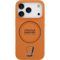 Oracle Red Bull Racing Modri obroč silikonski ovitek z MagSafe za iPhone 17 Pro Max - oranžen