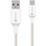 Tactical pleteni polnilni in podatkovni kabel - USB-A na USB-C - 1 m - bel