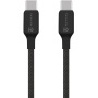 Tactical Šivana nit pleten polnilni in podatkovni kabel - USB-C na USB-C - 1 m - črn