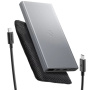 Spigen bistvena powerbanka s priključki 2x USB-C / USB-A - 10 000 mAh - siva