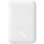 Baseus Magnetic Mini Air brezžični MagSafe powerbank s USB-C priključkom - 6.000 mAh - bela