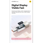 ESSAGER Crystal Clear pleten USB-C na USB-C polnilni in podatkovni kabel - 2 m - bel
