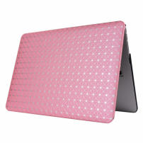Zaščitna prevleka / ovitek z usnjeno površino in vzorcem bleščic za MacBook Air 13 "(A1369 / A1466) - roza