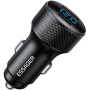 ESSAGER ES-CC21 avtopolnilec s priključki USB-C / USB-A - 45W - črn