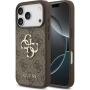 Guess 4G Metal Logo ovitek za iPhone 17 Pro - rjav