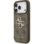 Guess 4G Metal Logo ovitek za iPhone 17 Pro - rjav