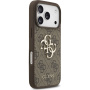 Guess 4G Metal Logo ovitek za iPhone 17 Pro - rjav