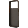 Guess 4G Metal Logo ovitek za iPhone 17 Pro - rjav