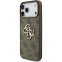 Guess 4G Metal Logo ovitek za iPhone 17 Pro Max - rjav