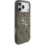 Guess 4G Metal Logo ovitek za iPhone 17 Pro Max - rjav