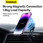 Baseus MagPro magnetno držalo za avto za prezračevalno rešetko za iPhone - črn