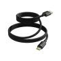 Baseus Tungsten Gold magnetni polnilni in podatkovni kabel - USB-A na USB-C - 1 m - črn