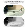 Baseus Tungsten Gold magnetni polnilni in podatkovni kabel - USB-A na USB-C - 1 m - črn